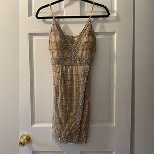 Beaded Formal Dress, Size US 4